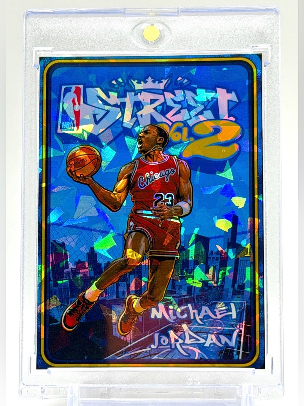 Michael Jordan NBA Street Vol. 2 Cracked Ice Holographic SP CUSTOM card